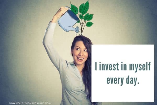 woman with pot, invest in yourself with these best daily affirmations for business success in business and at work