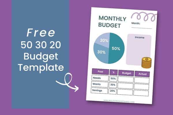 50 30 20 budget template worksheet pdf and example