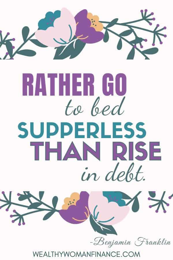debt free life quotes and motivation sayings