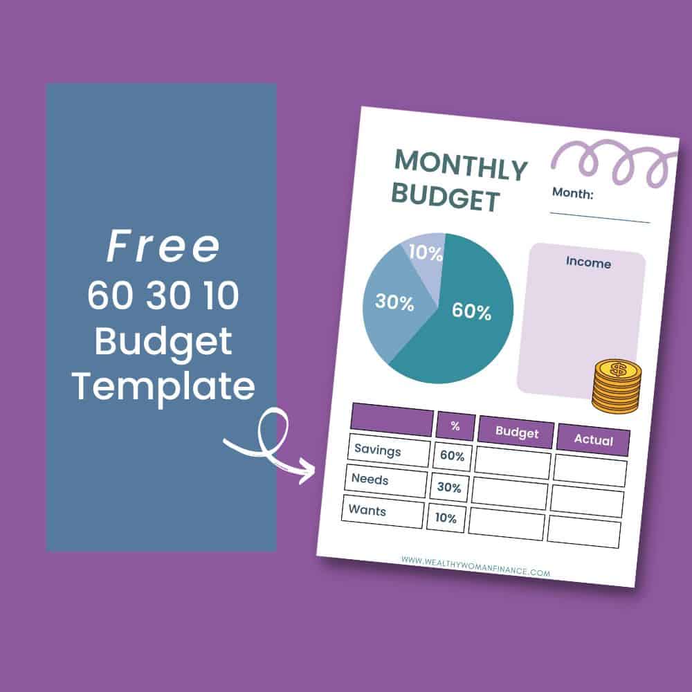 Free 60 30 20 budget rule worksheet free printable template pdf