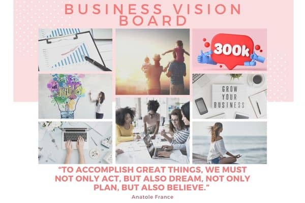 business plans vision board