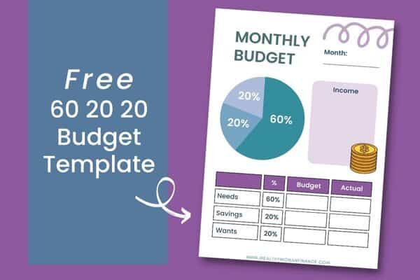 free 60 20 20 budget printable financial calculator