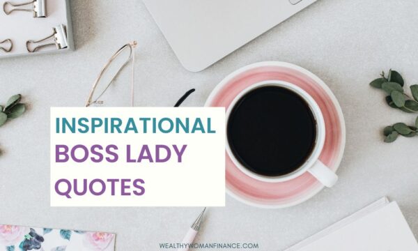 inspirational female boss lady quotes: desk with coffee