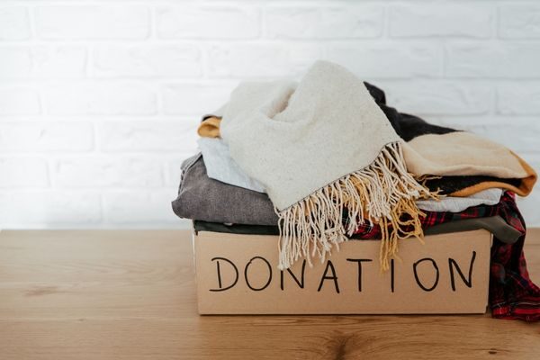 donation box: declutter your life