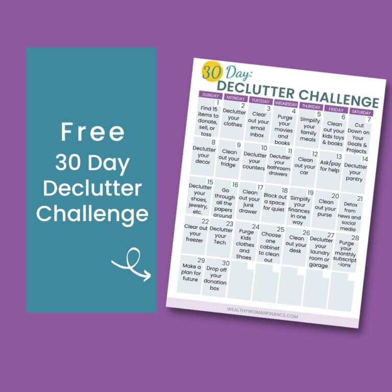 30 Day Minimalism Challenge For 2023 (Free Declutter Calendar)