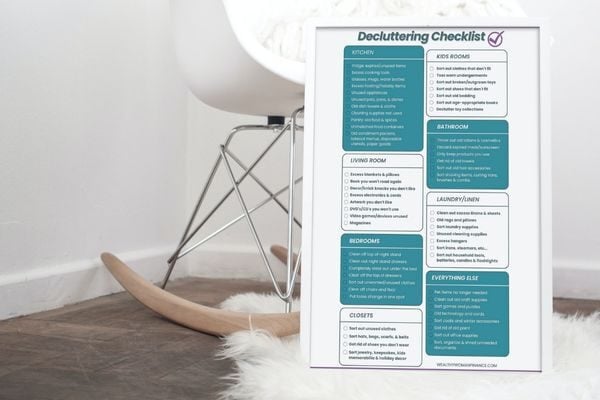 Decluttering checklist pdf image