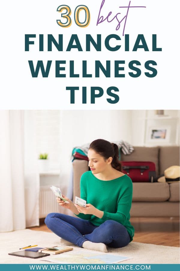 Tips for financial wellness pin