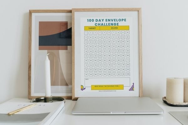 Free pdf challenge 100 envelopes, save 5000 in 3 months