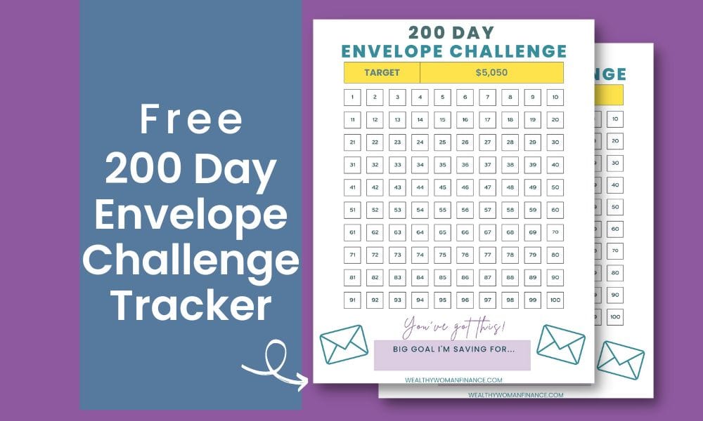 200 day envelope challenge: save 10k in 6 months