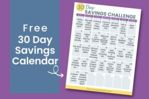 30 Day Savings Challenge Free Printable (Save Big $ in 2024)