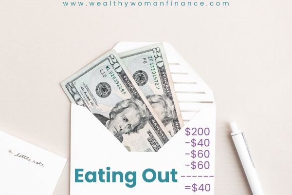 Eating out cash envelope system categories and ideas