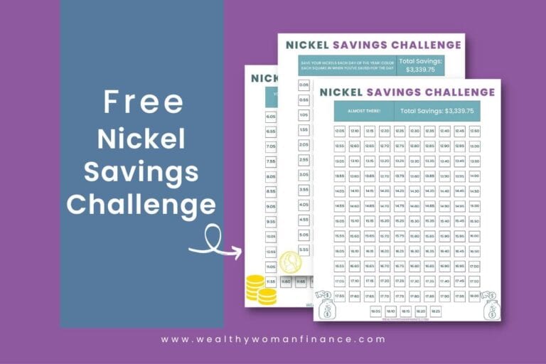 Free Nickel Savings Challenge Printable: How To Save $3000+