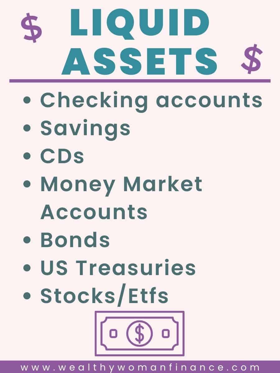 list of liquid assets to answer question what is liquid net worth