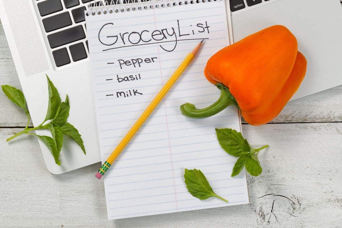 grocery list and monthly meal planner ideas