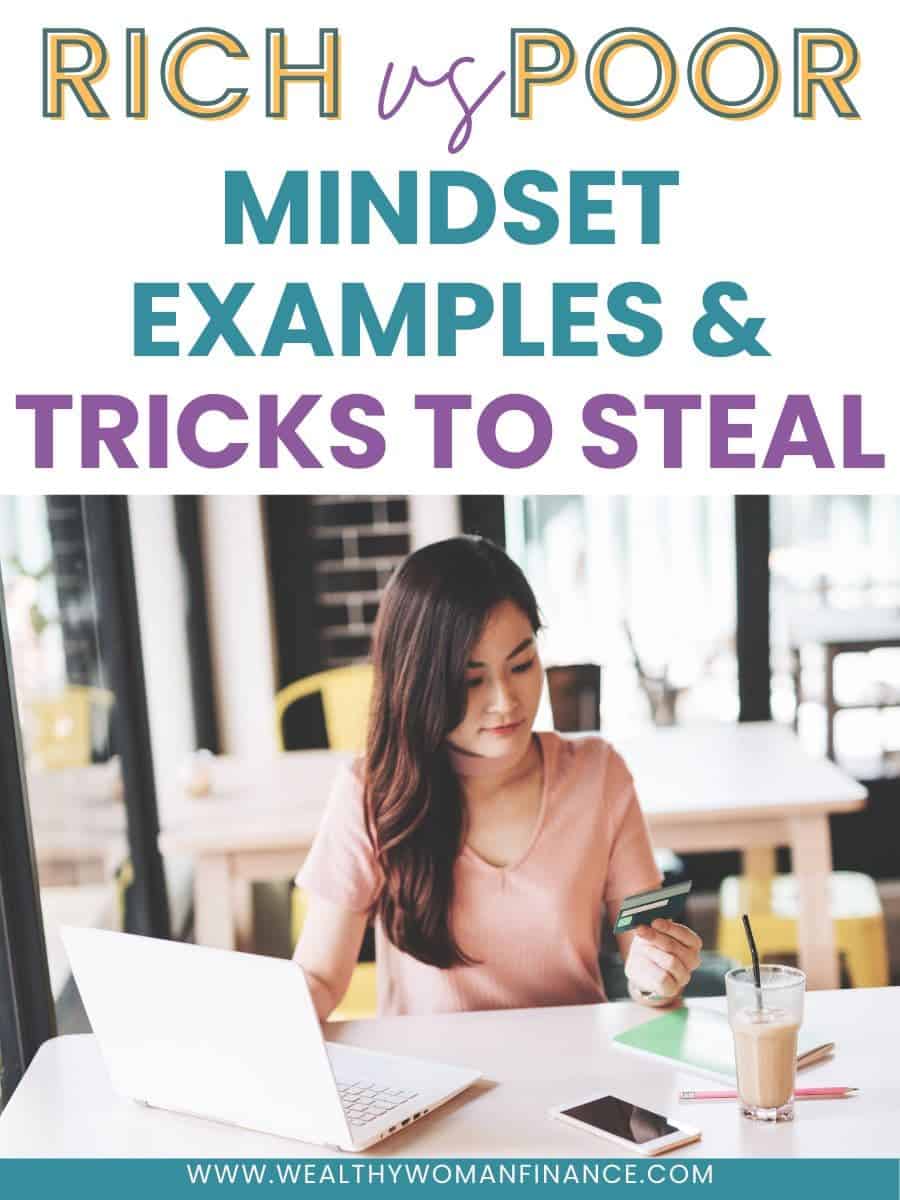 rich mindset vs poor mindset examples and differences pin