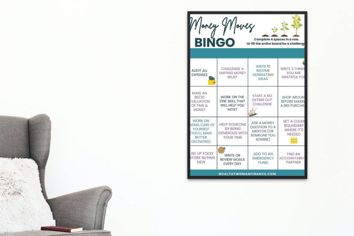 Free printable Bingo: spending and saving money games