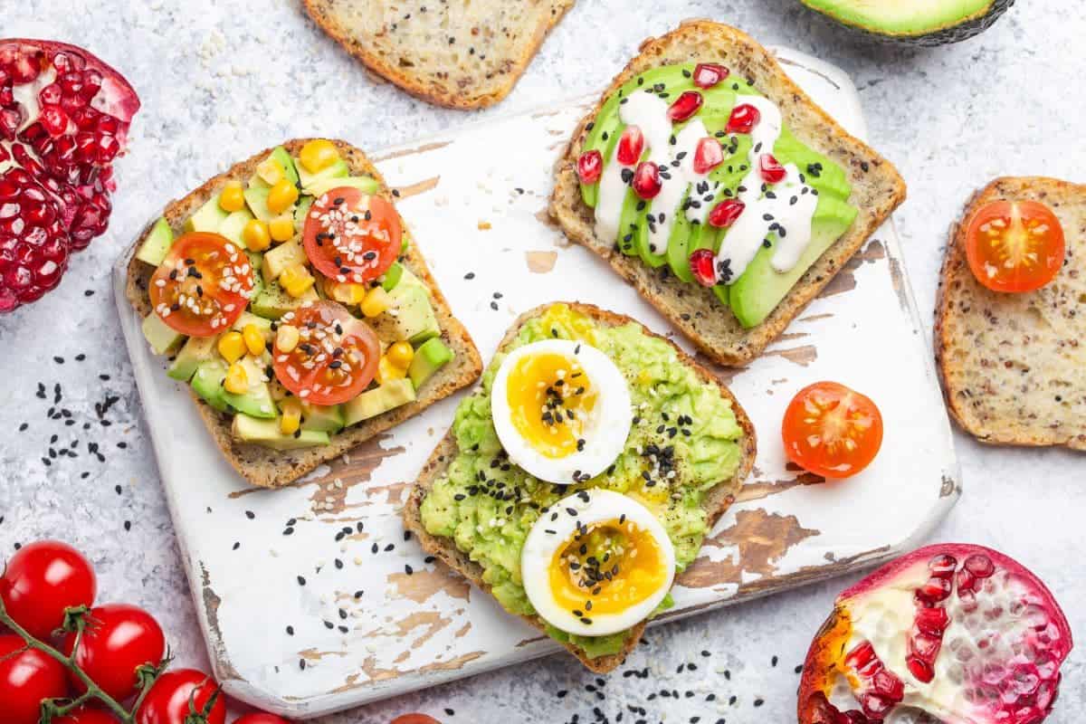 frugal meals for large families, small too: avocado toast