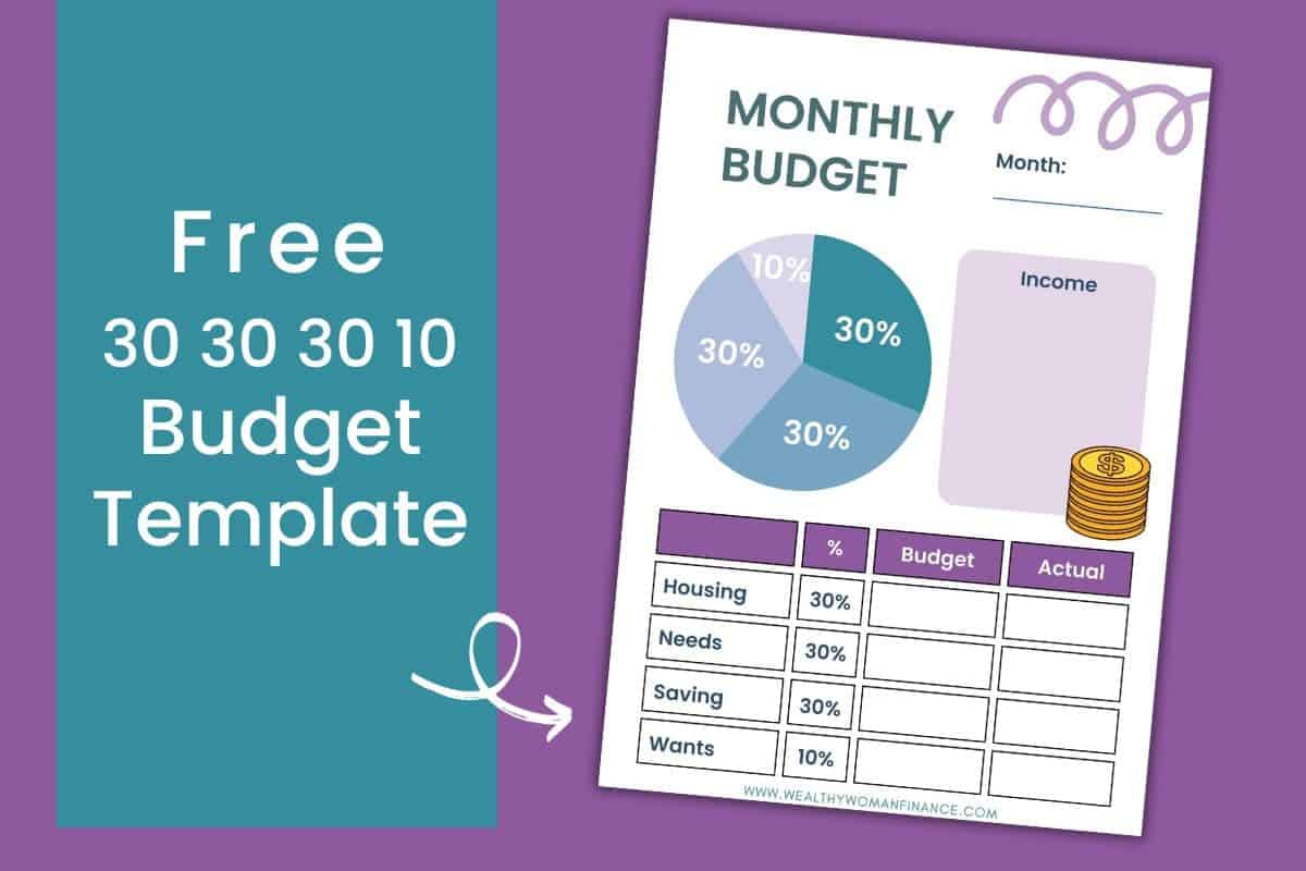 30 30 30 10 budget rule model free template worksheet