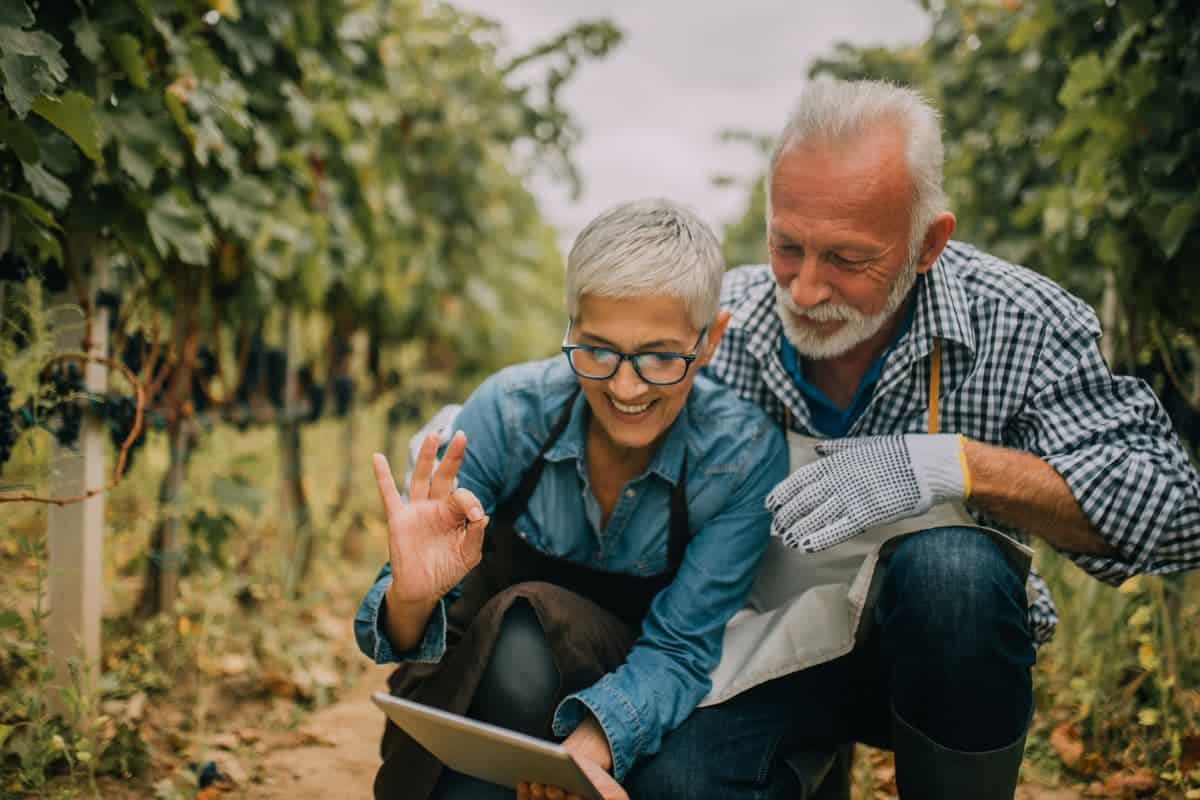 man and woman gardening, best side hustles for couples to earn money together, husband and wife jobs