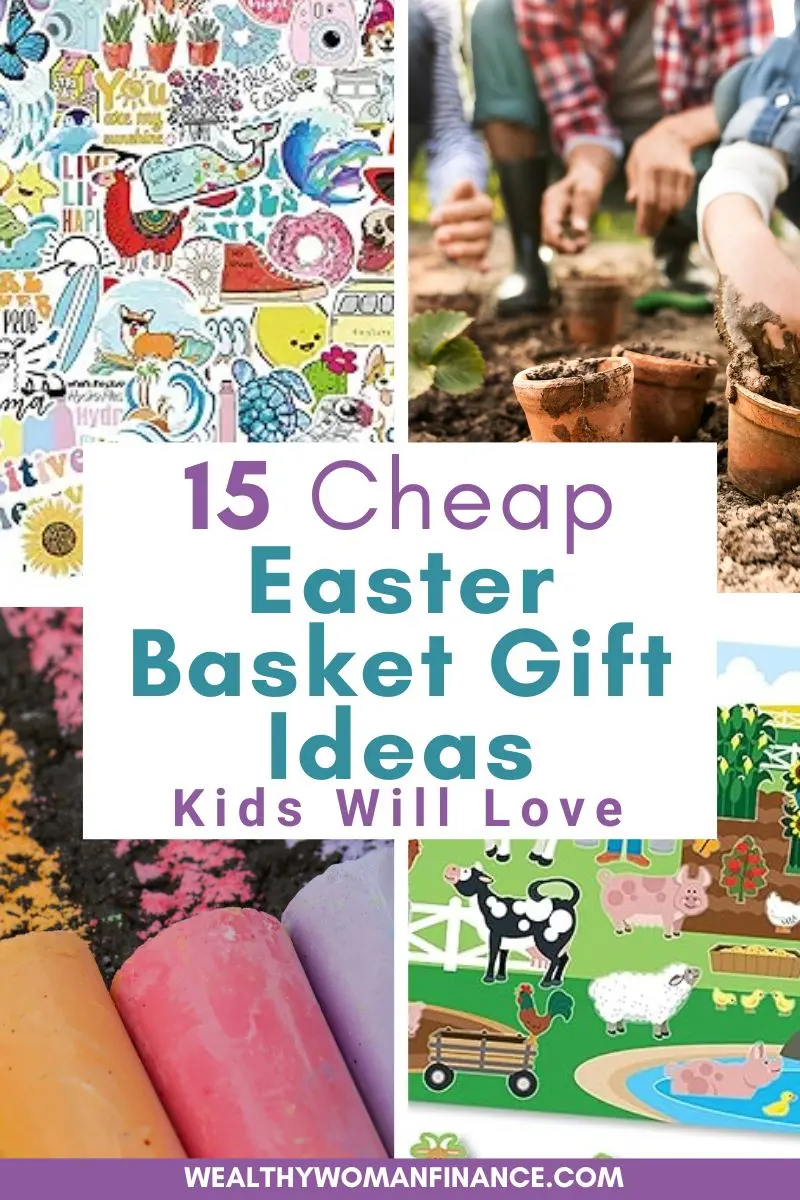 Budget friendly Easter basket fillers ideas for kids and teens, cheap, pin