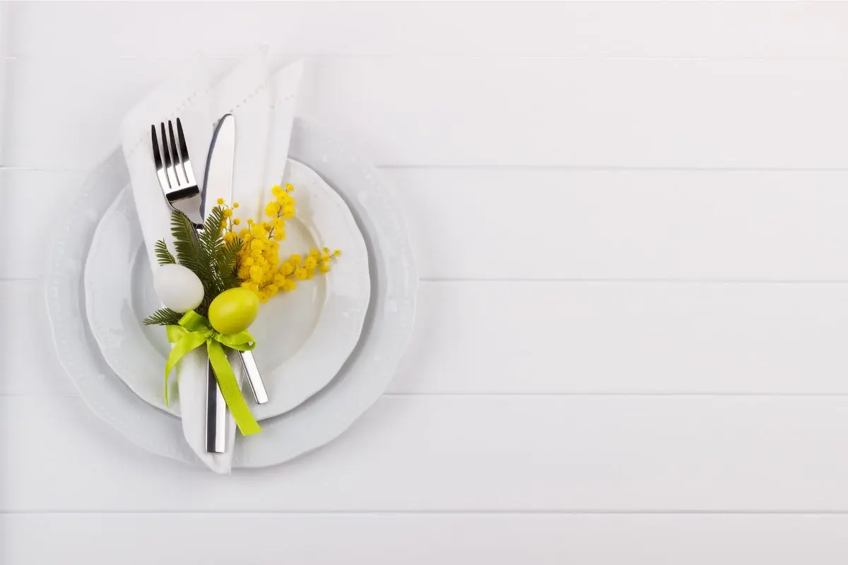 nice diy table settings for your Easter table