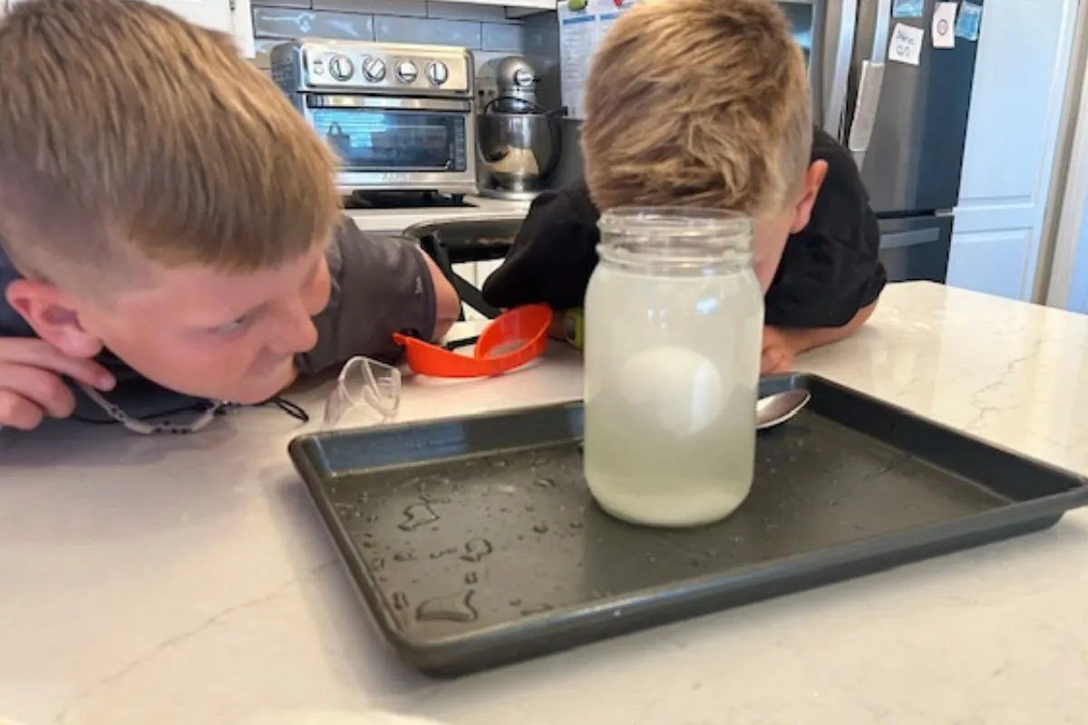 egg experiments, budget Easter activities for kids