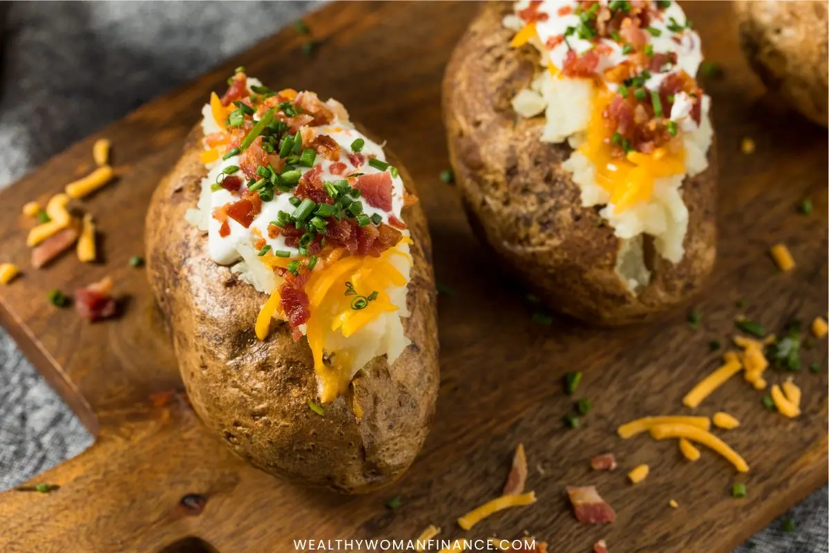 loaded baked potatoes