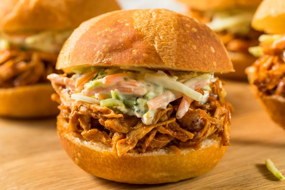 bbq chicken sandwich; crockpot meal
