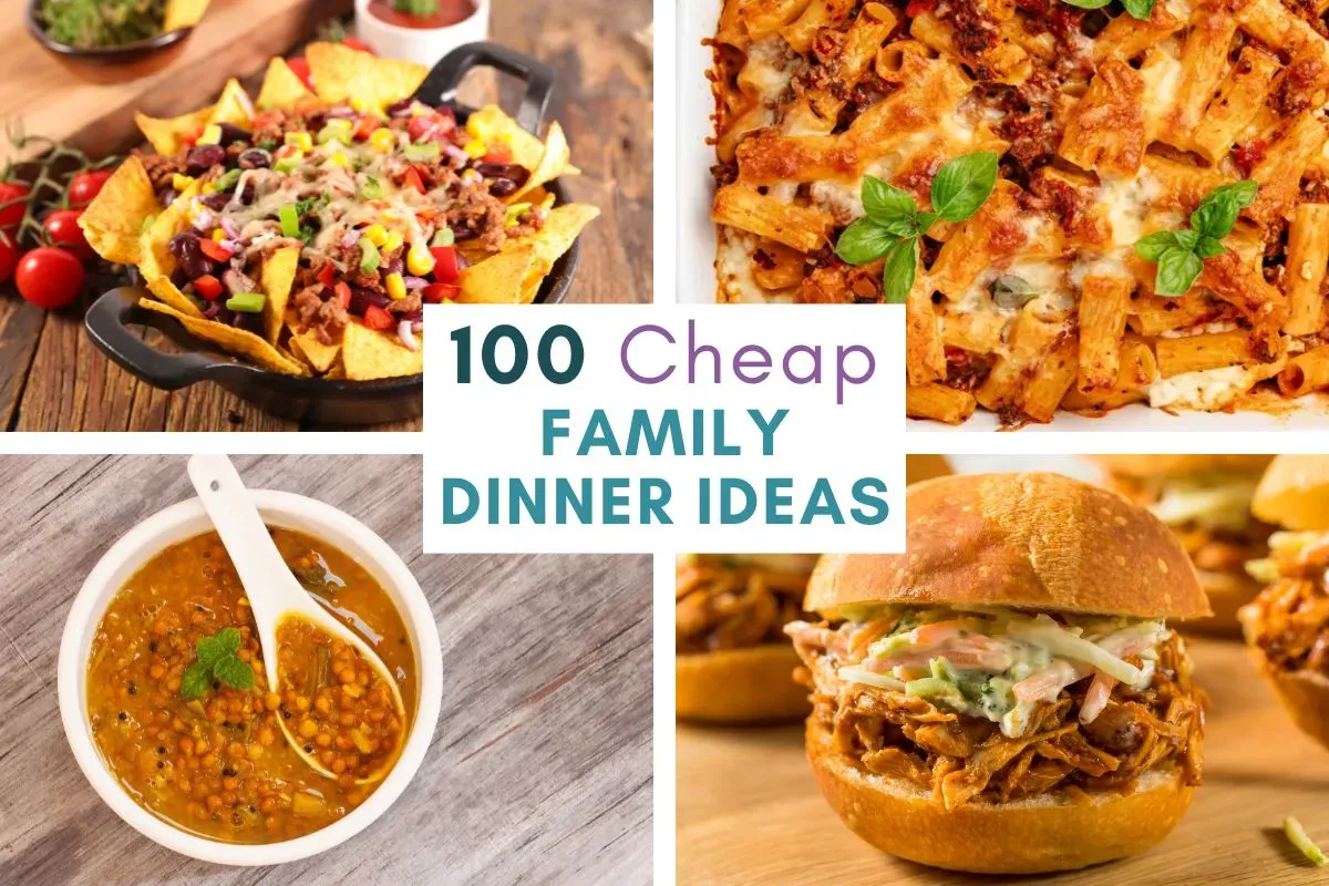 cheap and easy dinner ideas; budget; frugal; yummy; fun; crowd; for large families