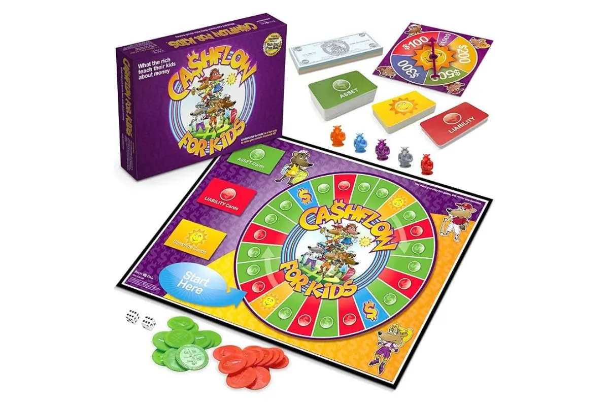 Cashflow for kids, money saving games for teens