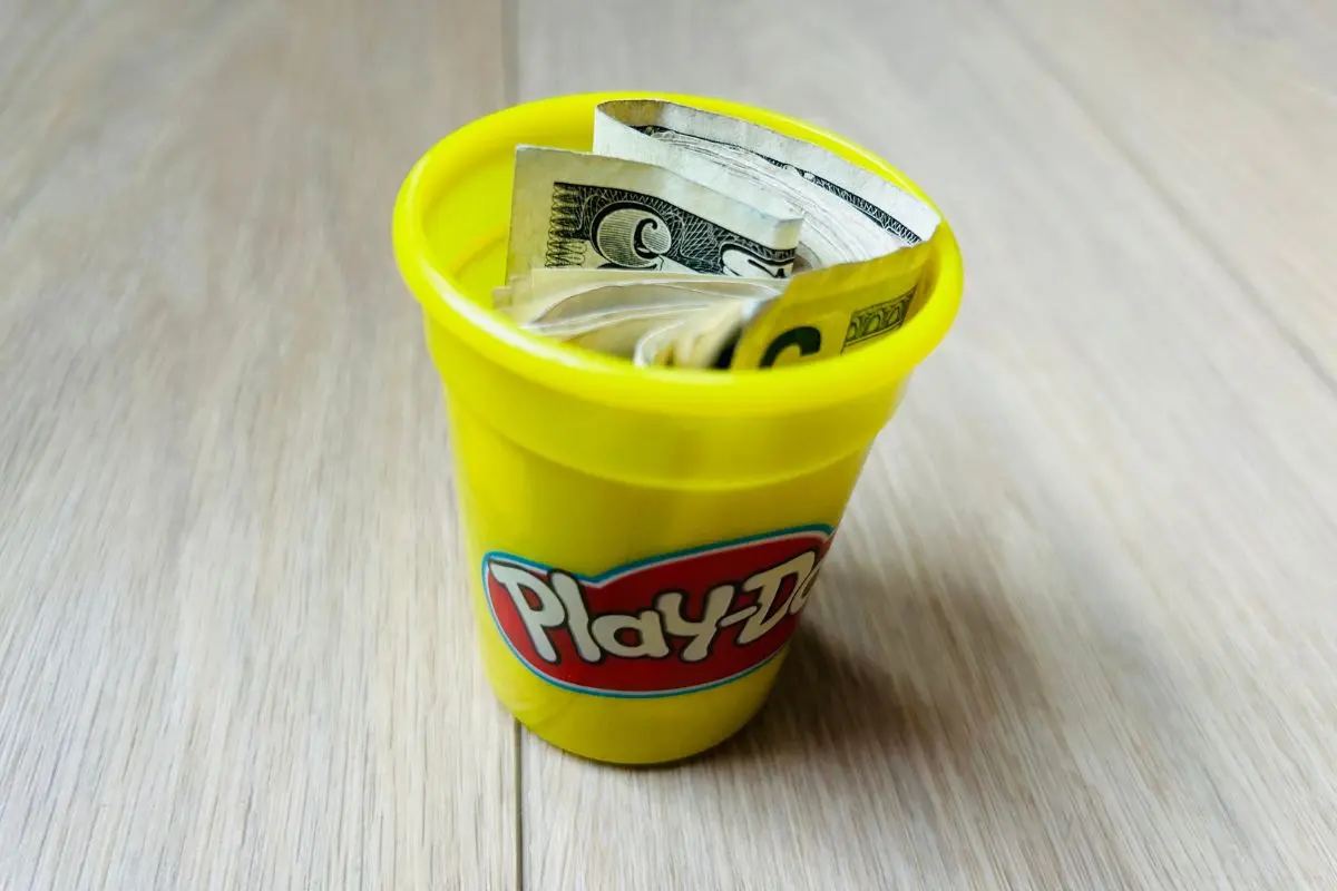play doh money gift