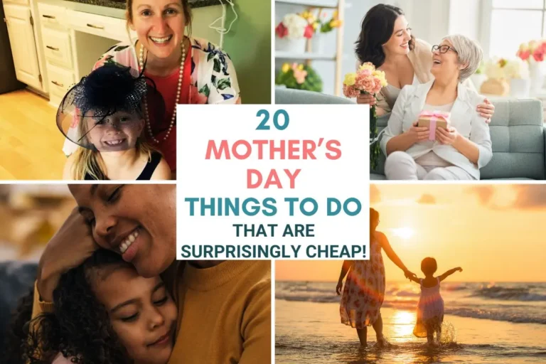 inexpensive, affordable, cheap things to do for Mother's Day