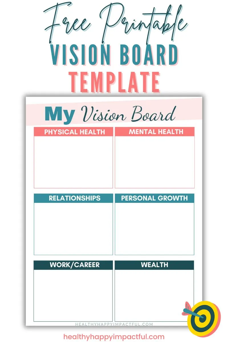 free printable vision board; free and cheap things to do on your birthday