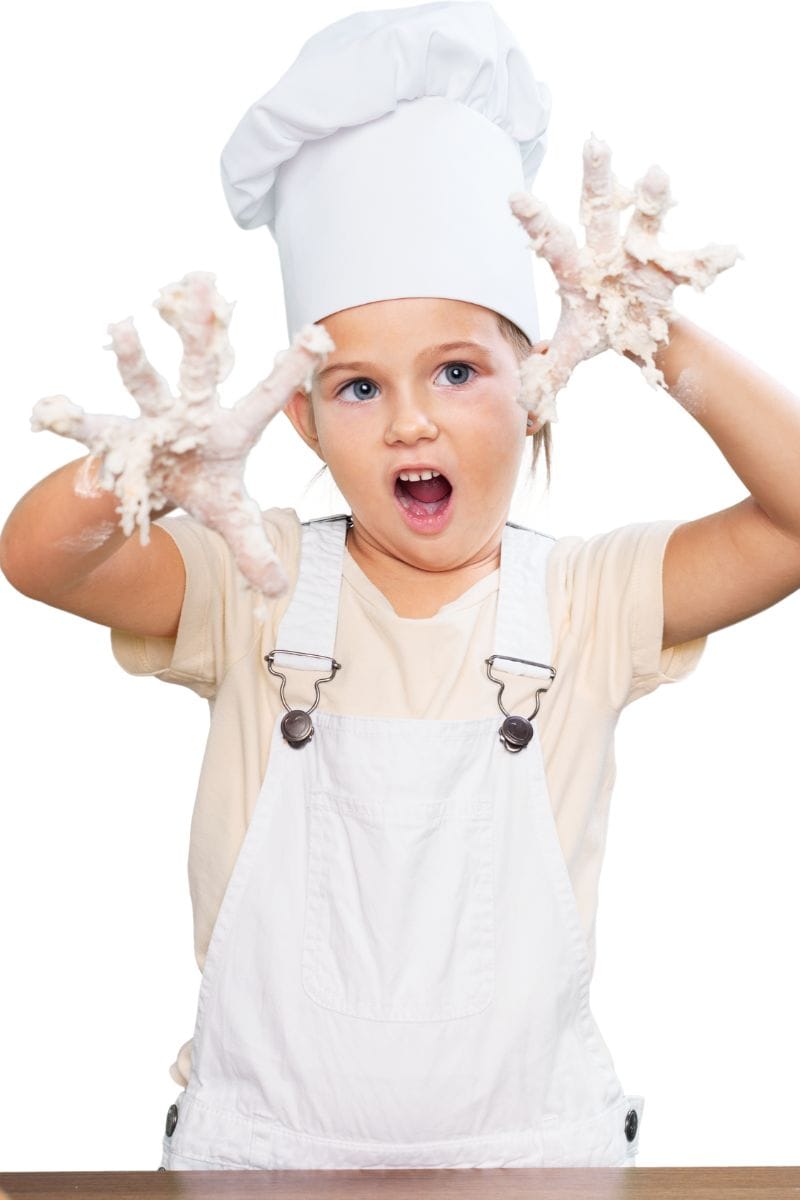 girl in chef costume