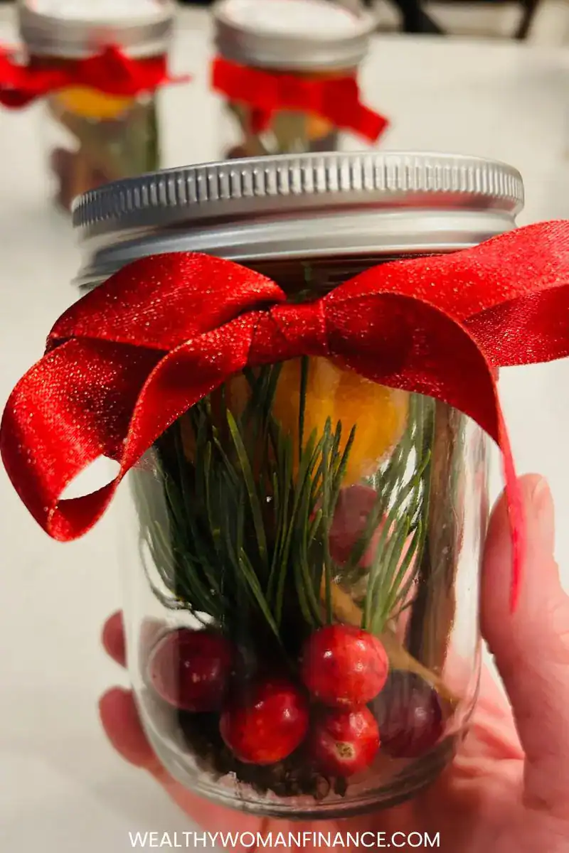homemade Christmas stovetop potpourri gift