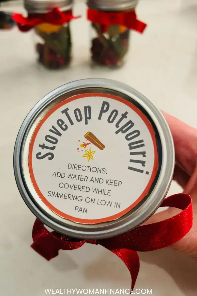 Christmas stovetop potpourri printable tags