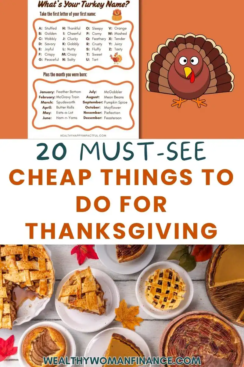 cheap things to do for Thanksgiving; activities; free; fun
