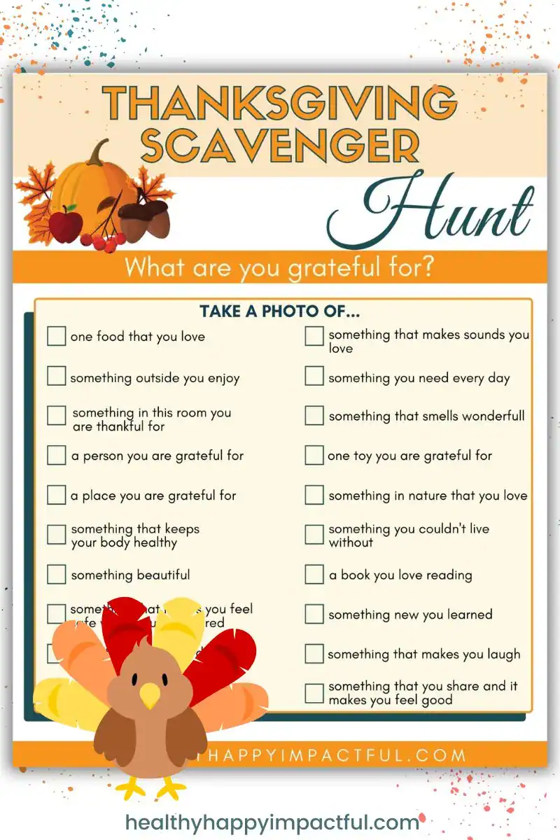 free Thanksgiving printable activities