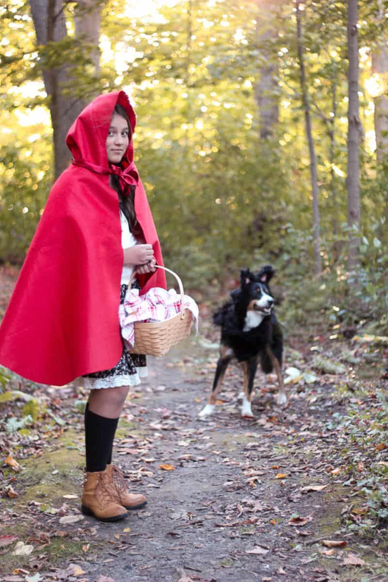 Little Red Riding Hood affordable, cheap diy Halloween costume ideas for women