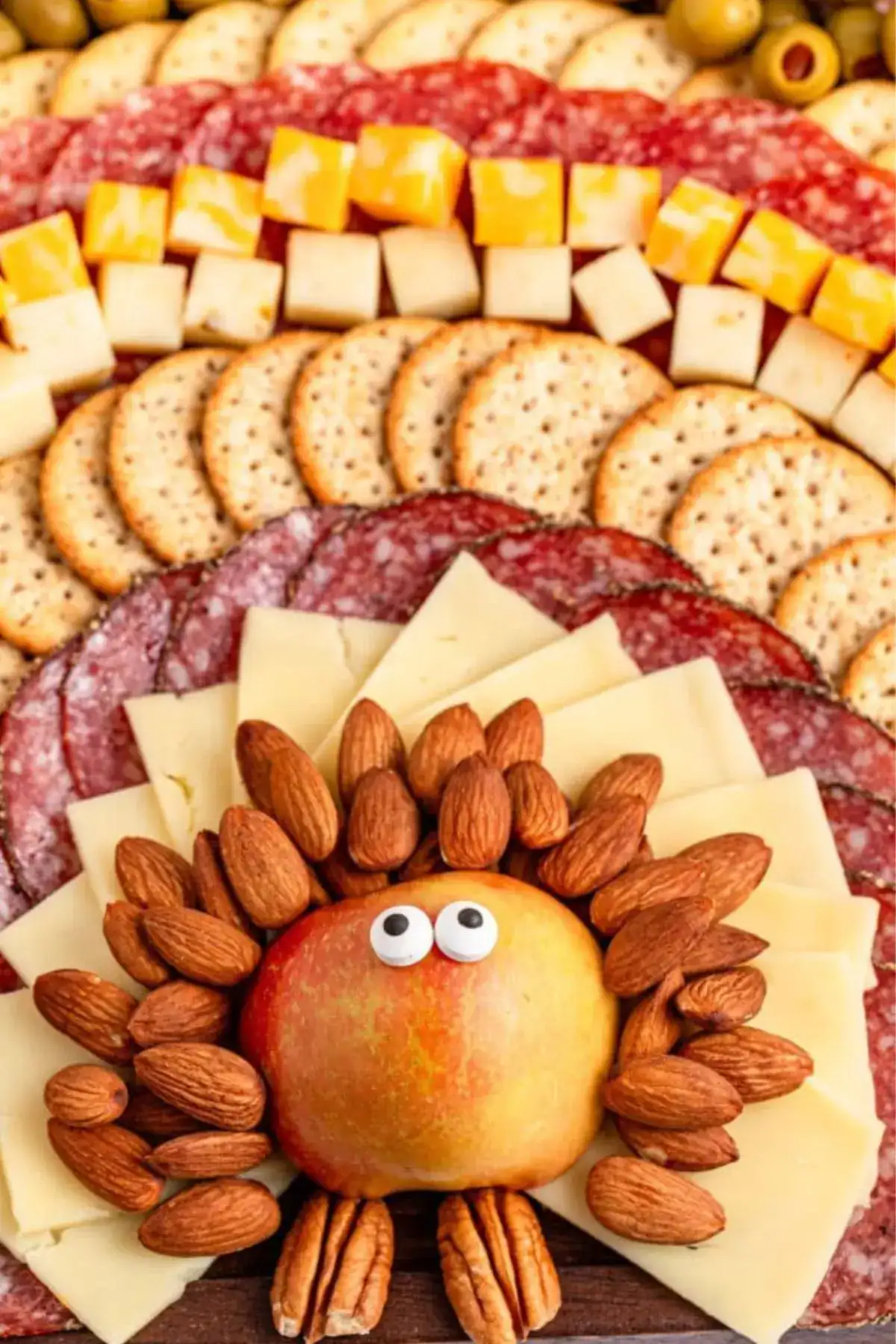 turkey cracker and cheese tray