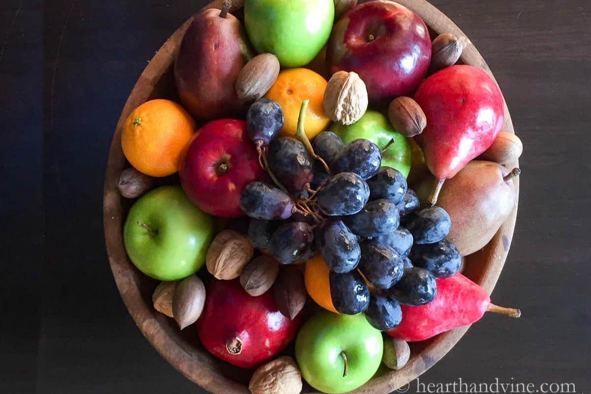 bowl of fruit centerpiece