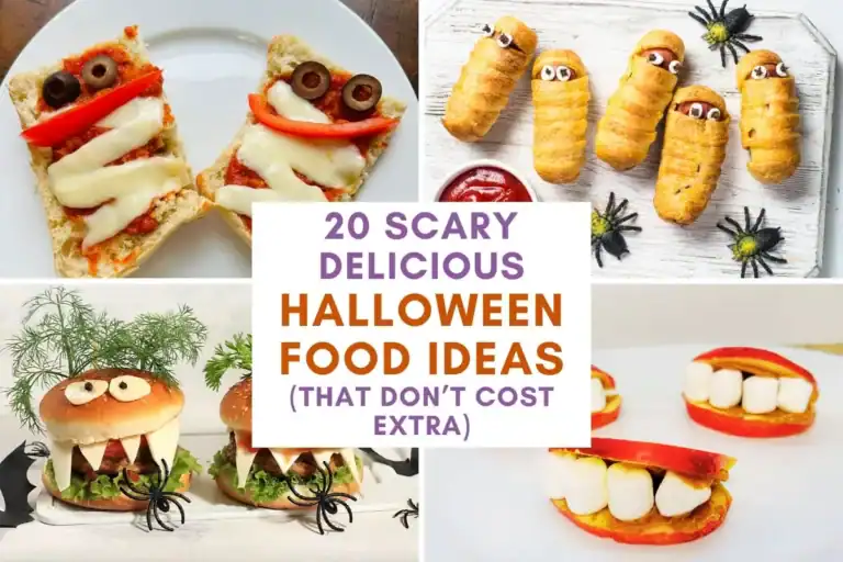 cheap Halloween food ideas, snacks, lunches, dinners, meals, breakfasts