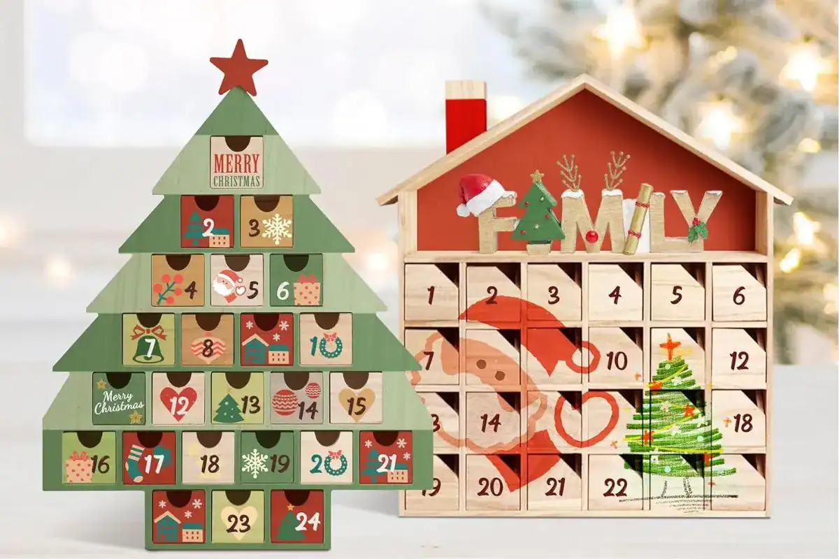 wooden advent calendars
