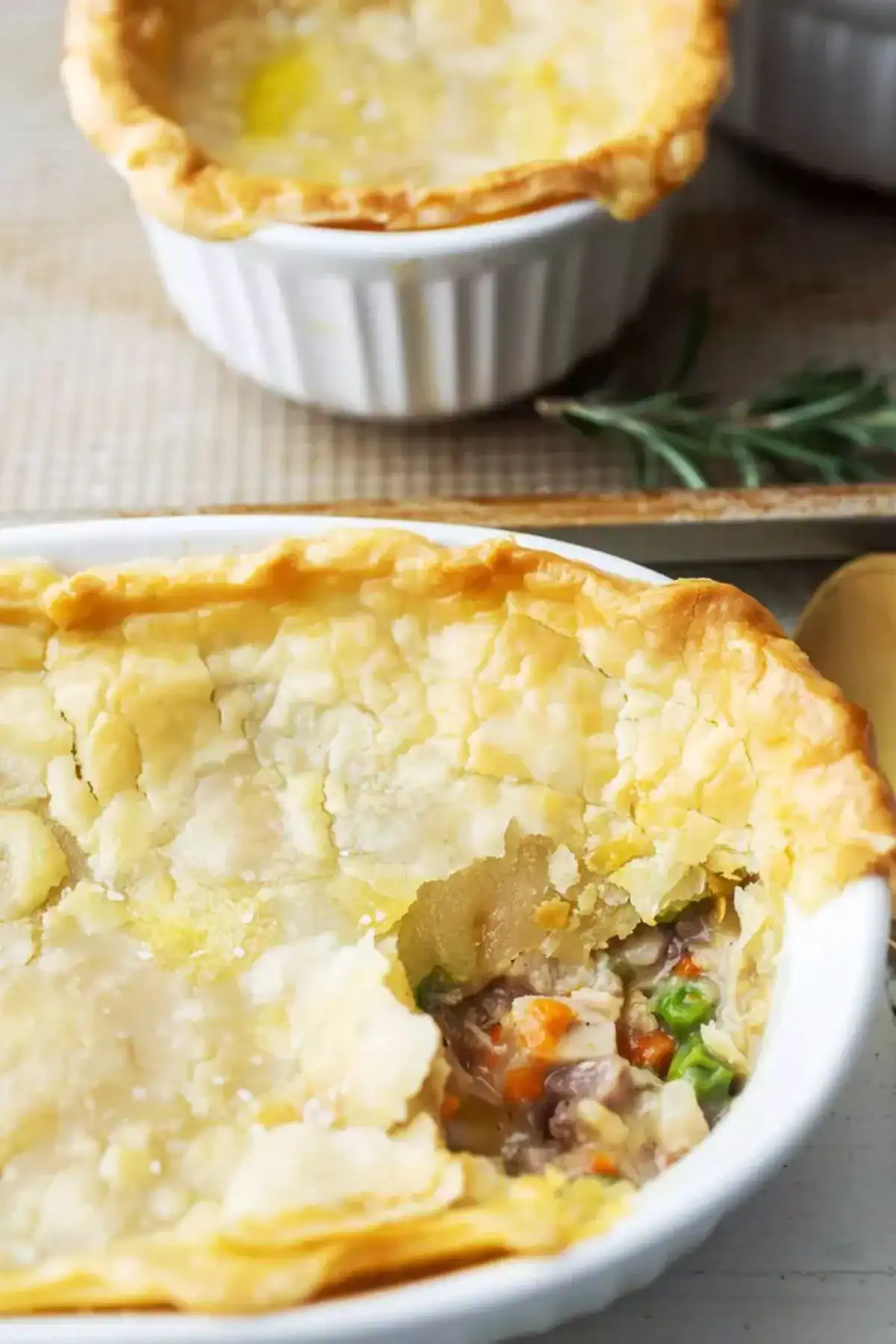 mini leftover turkey pot pies