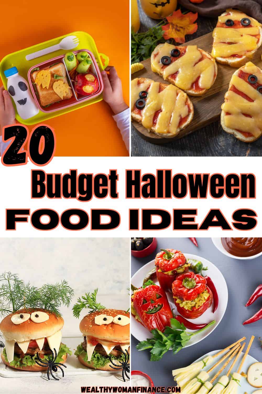 cheap Halloween food ideas, budget, affordable, using what you already have in your kitchen