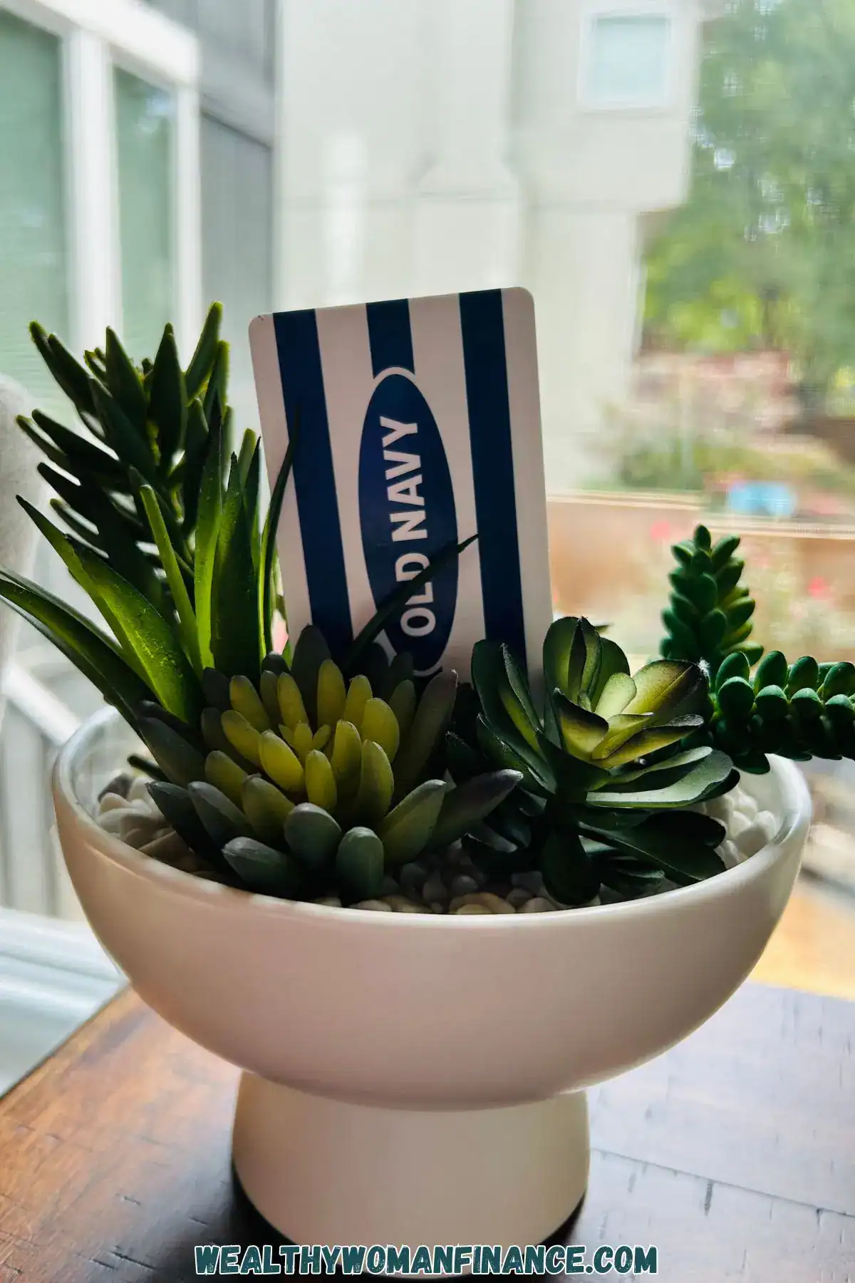 gift card in a plant