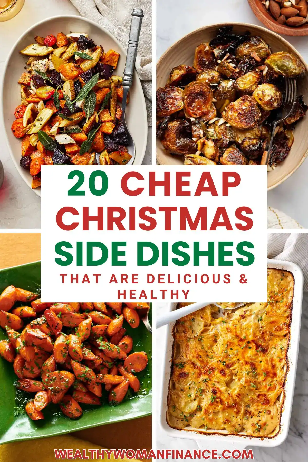 easy Christmas side dishes ideas, cheap, simple, budget, affordable