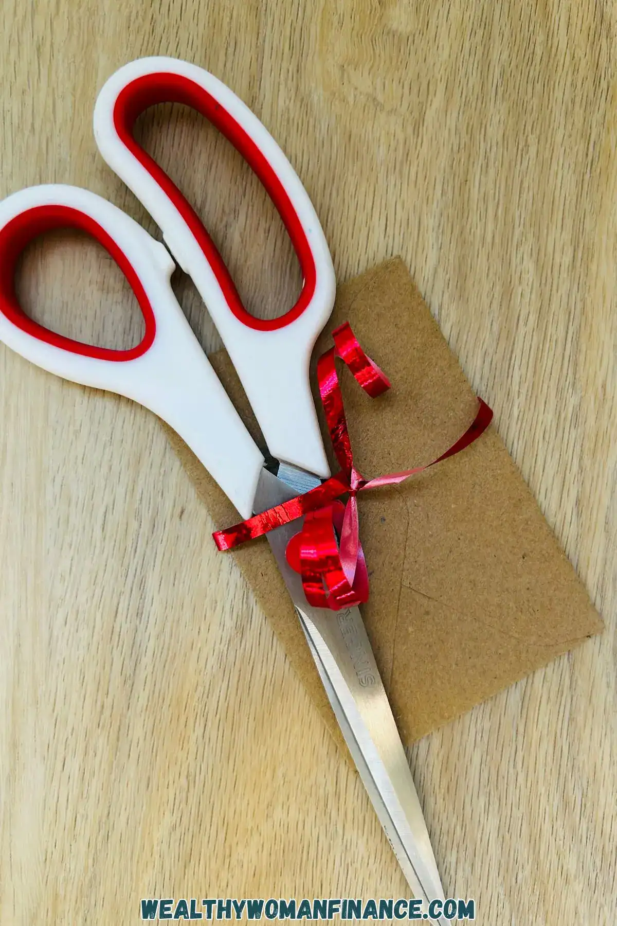 craft store gift card idea with scissors