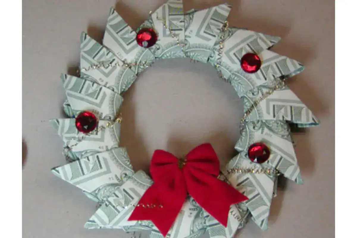 cash wreath