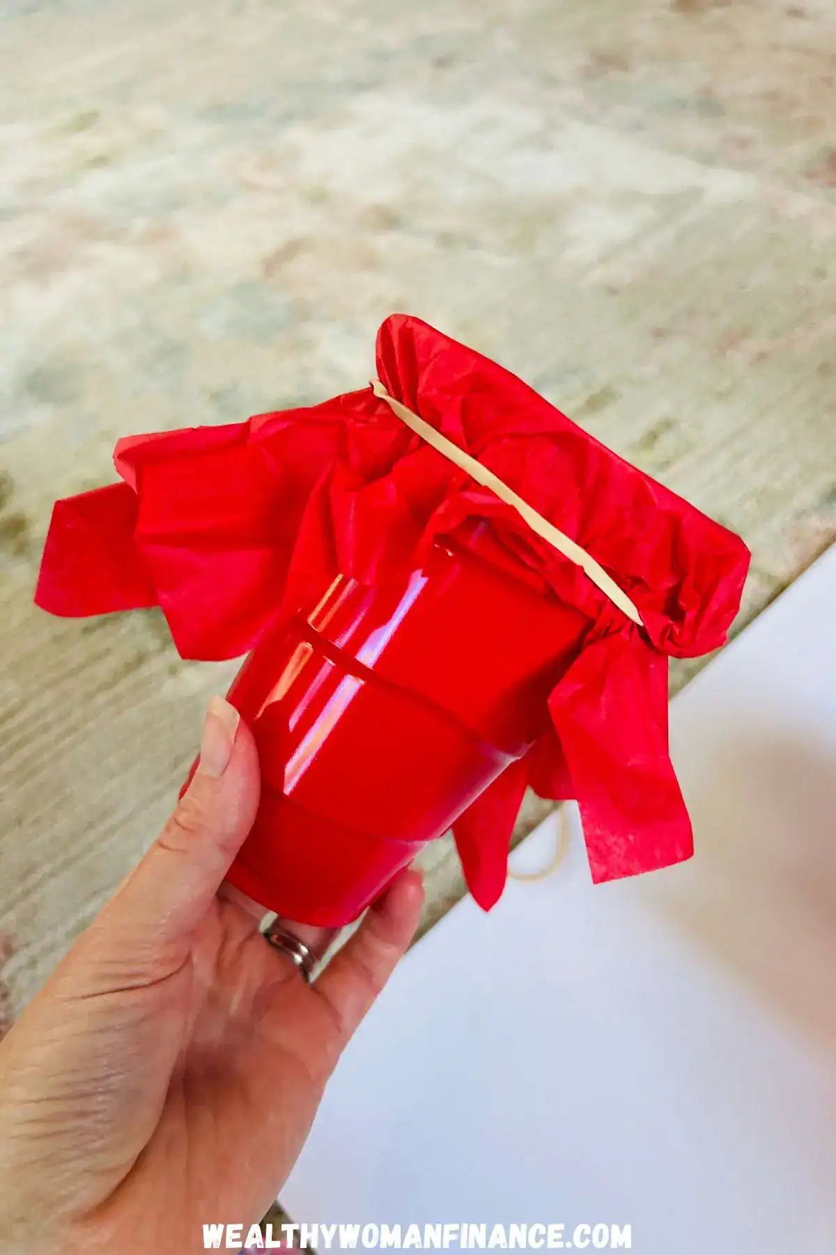 how to make a Christmas tree punch game